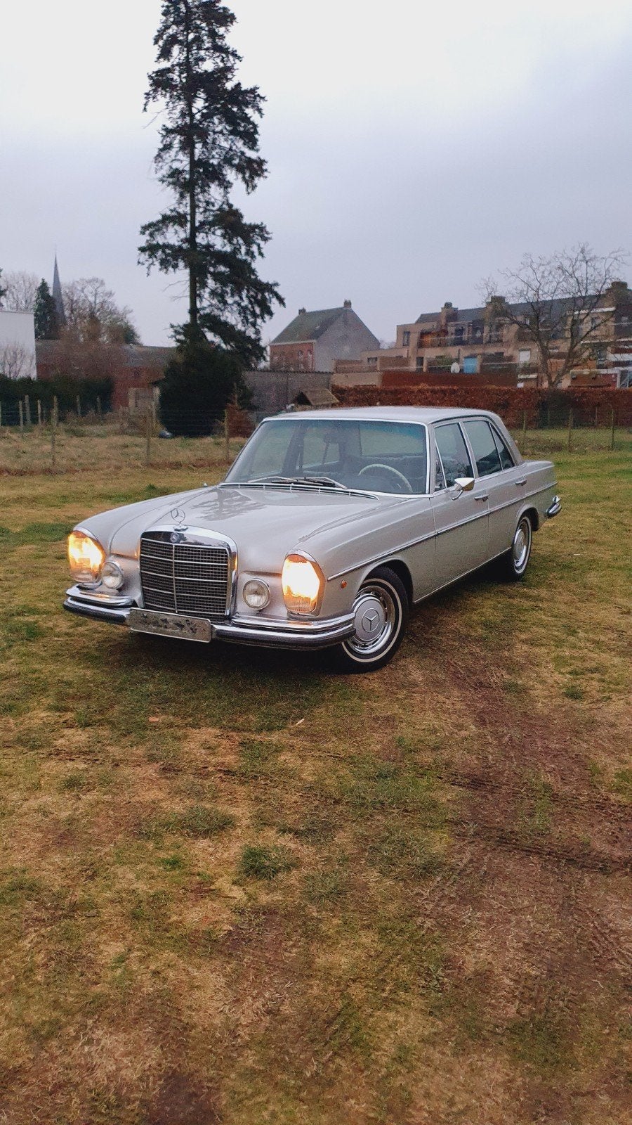 Mercedes W108, 280SE, 1970, Auto's, Achterwielaandrijving, Particulier, Blauw, Zilver of Grijs
