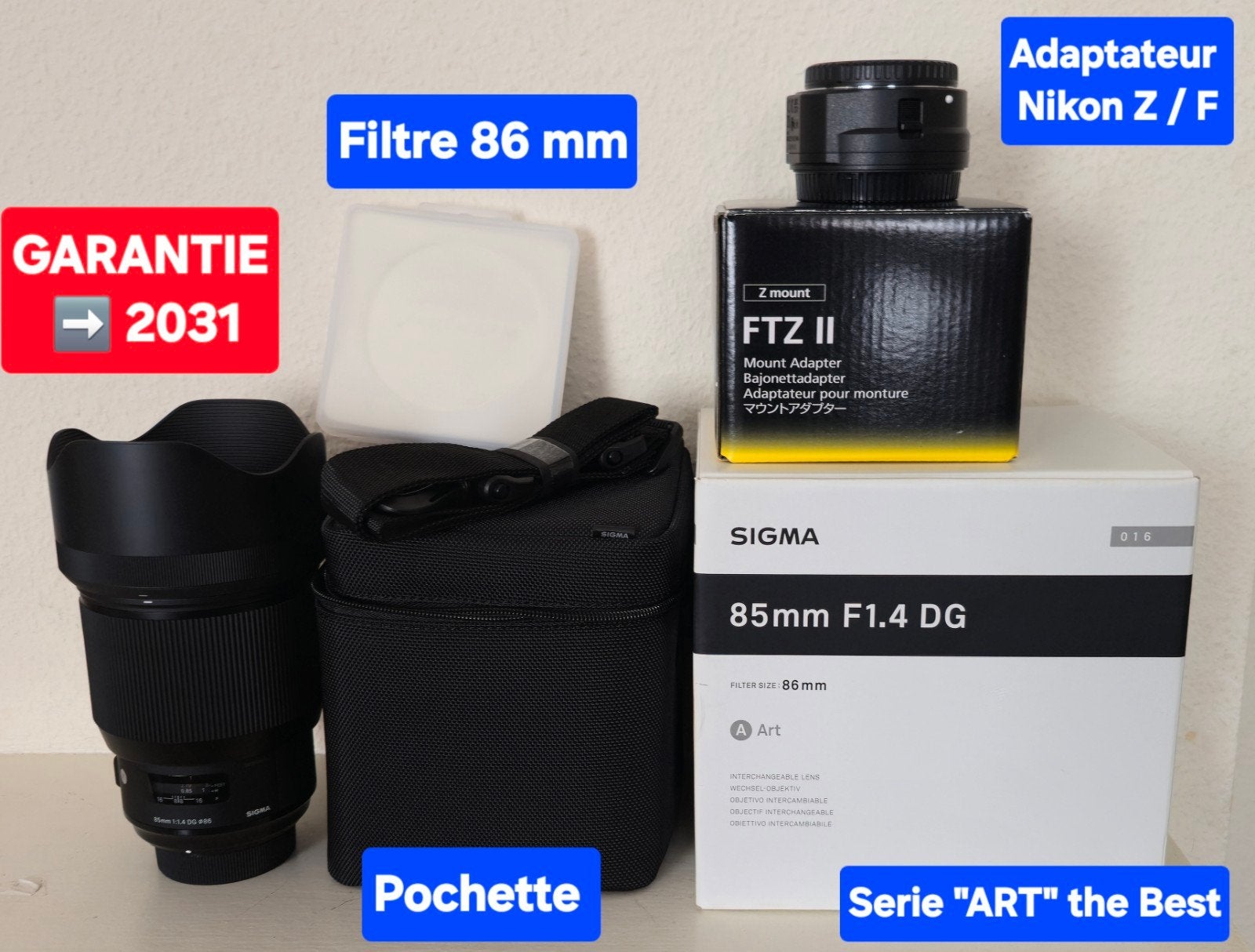Sigma 85mm f/1.4 DG HSM Art Nikon, Ophalen, Nikon