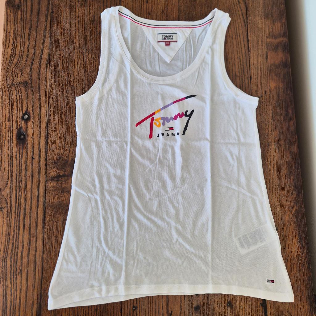 Topje Tommy Hilfiger, maat XS, Tommy hilfiger, Wit, Ophalen of Verzenden, Zo goed als nieuw