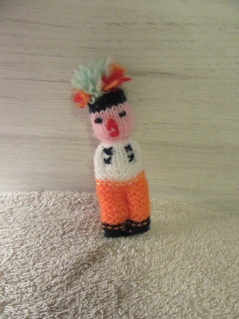 handgemaakt poppetje - gebreid - vintage, Kinderen en Baby's, Gebruikt, Overige merken, Overige typen, Ophalen of Verzenden