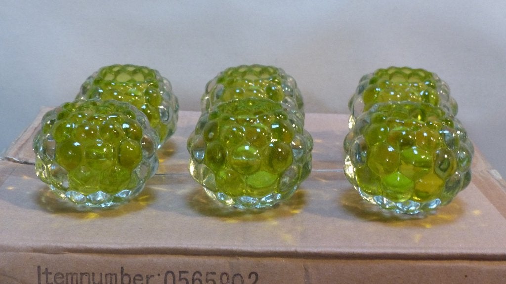 theelichthouder glas - kleur groen, Ophalen, Waxinelichthouder, Nieuw, Glas