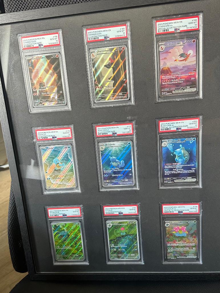 PSA10 Kanto starters Scarlet & Violet 151, Hobby en Vrije tijd, Verzamelkaartspellen | Pokémon, Ophalen, Nieuw, Meerdere kaarten