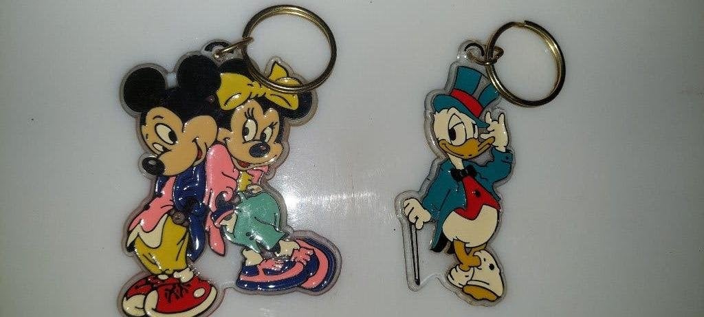 Ensemble de porte-clé Disney vintage (80) — Monogram Product, Enlèvement ou Envoi, Donald Duck, Neuf, Statue ou Figurine
