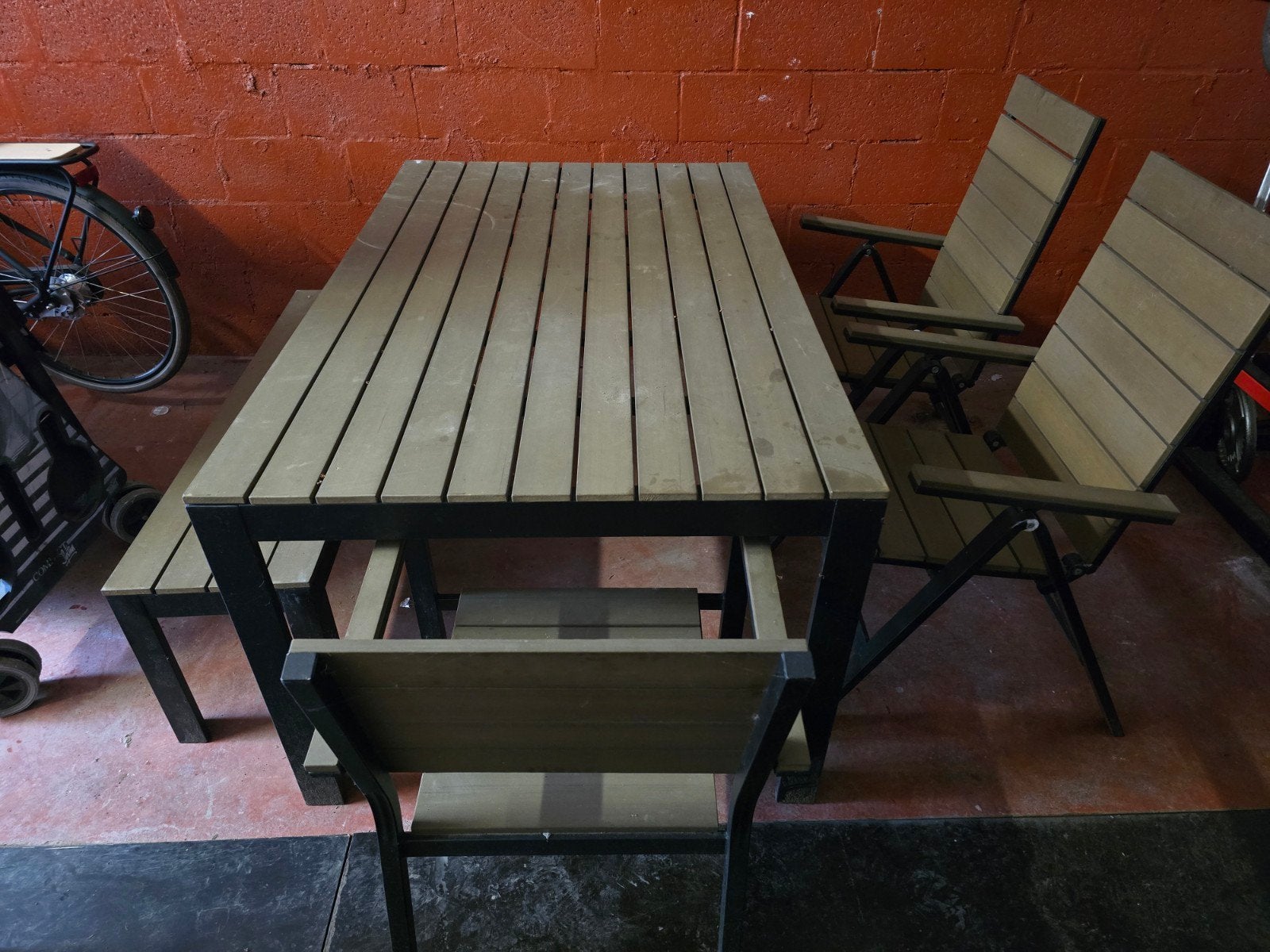 tuinset, Ophalen, Gebruikt, Aluminium, Tuinset