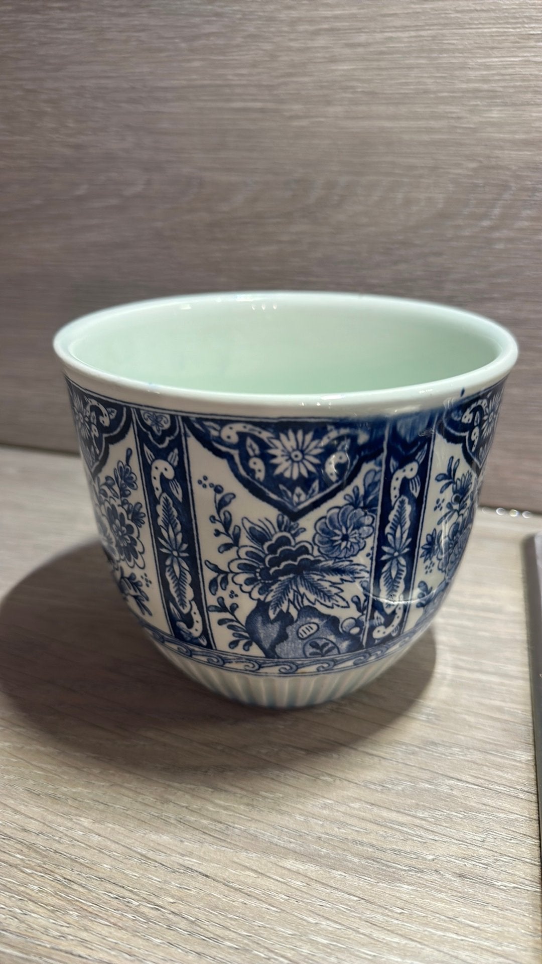 Vintage Delfts Blauwe Bloempot M14 - Maastricht, Tuin en Terras, Ophalen of Verzenden, Zo goed als nieuw