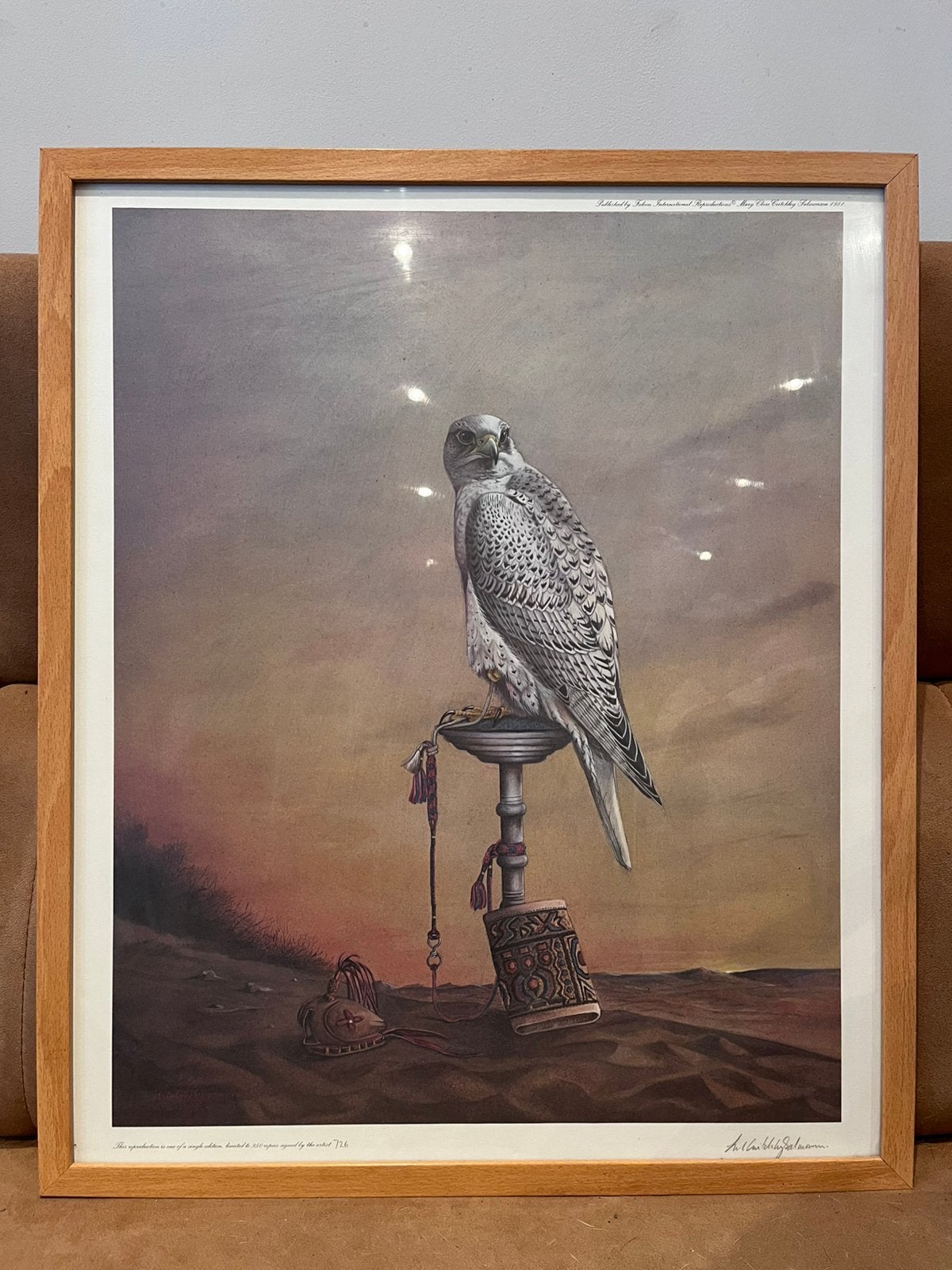 Exclusieve Valkeniers Kunstdruk 'Allabhyata' –Handgesigneerd, Antiek en Kunst, Ophalen, Gesigneerd