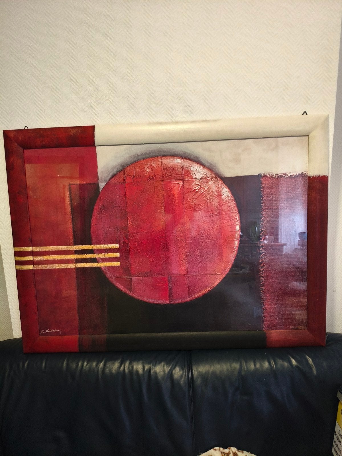 Tableau abstrait original - K. Kostolny (Mixed Media & Cadre, Antiquités & Art, Art | Peinture | Abstraite, Enlèvement ou Envoi