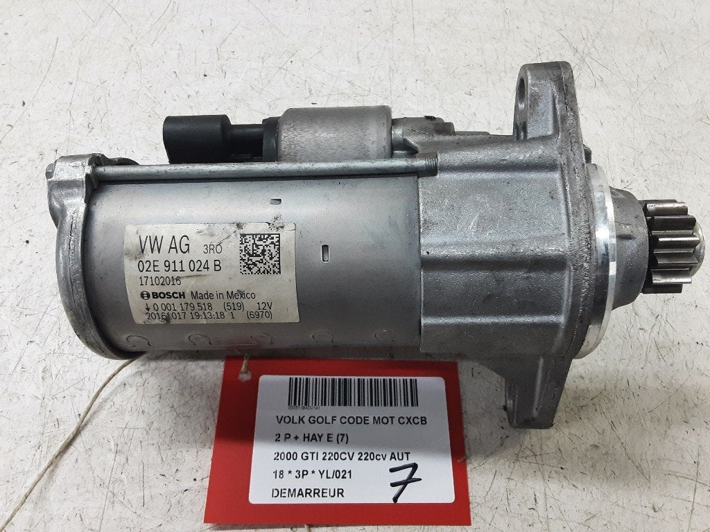 DÉMARREUR Volkswagen Golf VII (AUA) (02E911024B), Autos : Pièces & Accessoires, Volkswagen, Mevr. I. Hauben, Utilisé, Rue de l'Espoir 34 34
4030  GRIVEGNÉE, BE