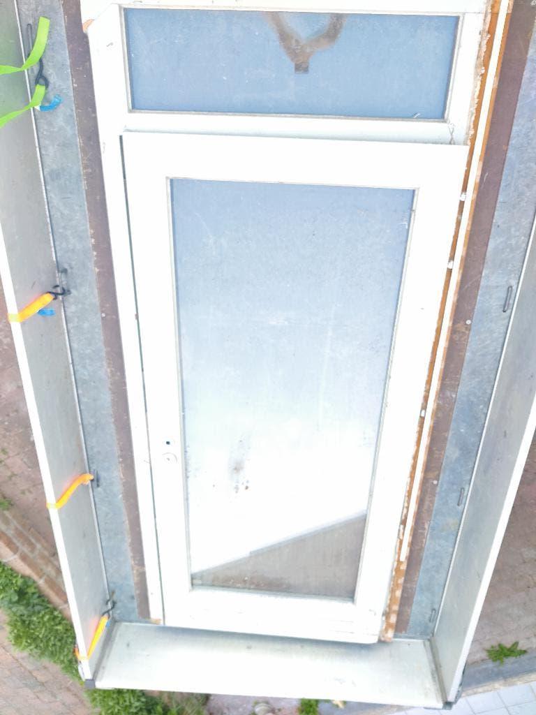 buitendeur, Doe-het-zelf en Bouw, Deuren en Vliegenramen, Ophalen, Gebruikt, Glas, Buitendeur