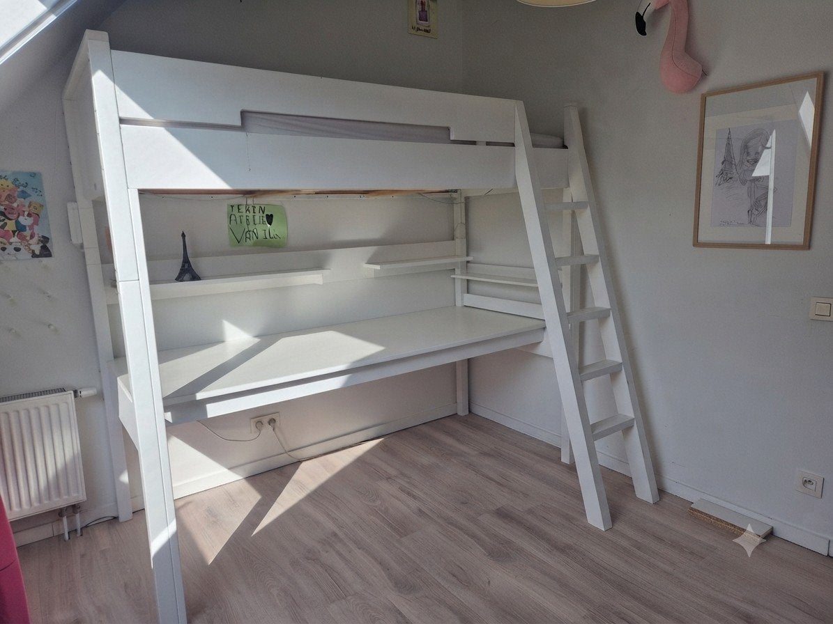 bopita hoogslaper XL met bureau, Ophalen, 200 cm, Hoogslaper