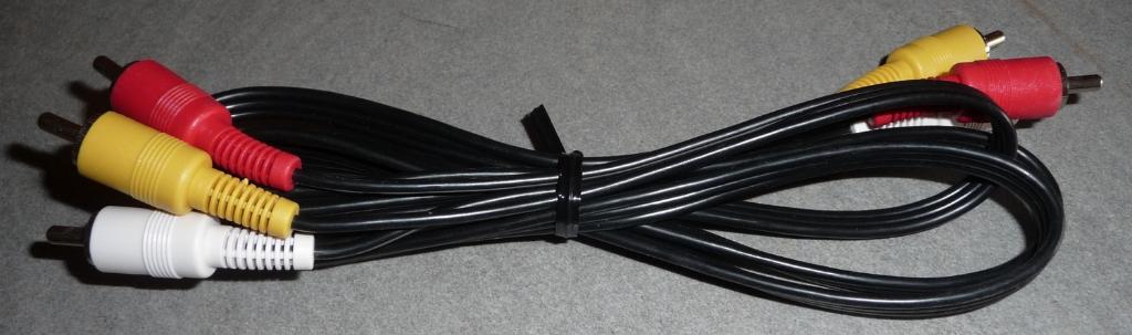Câble RCA composite audio-vidéo 115 cm, Enlèvement ou Envoi, Neuf, Moins de 2 mètres, Câble de composant