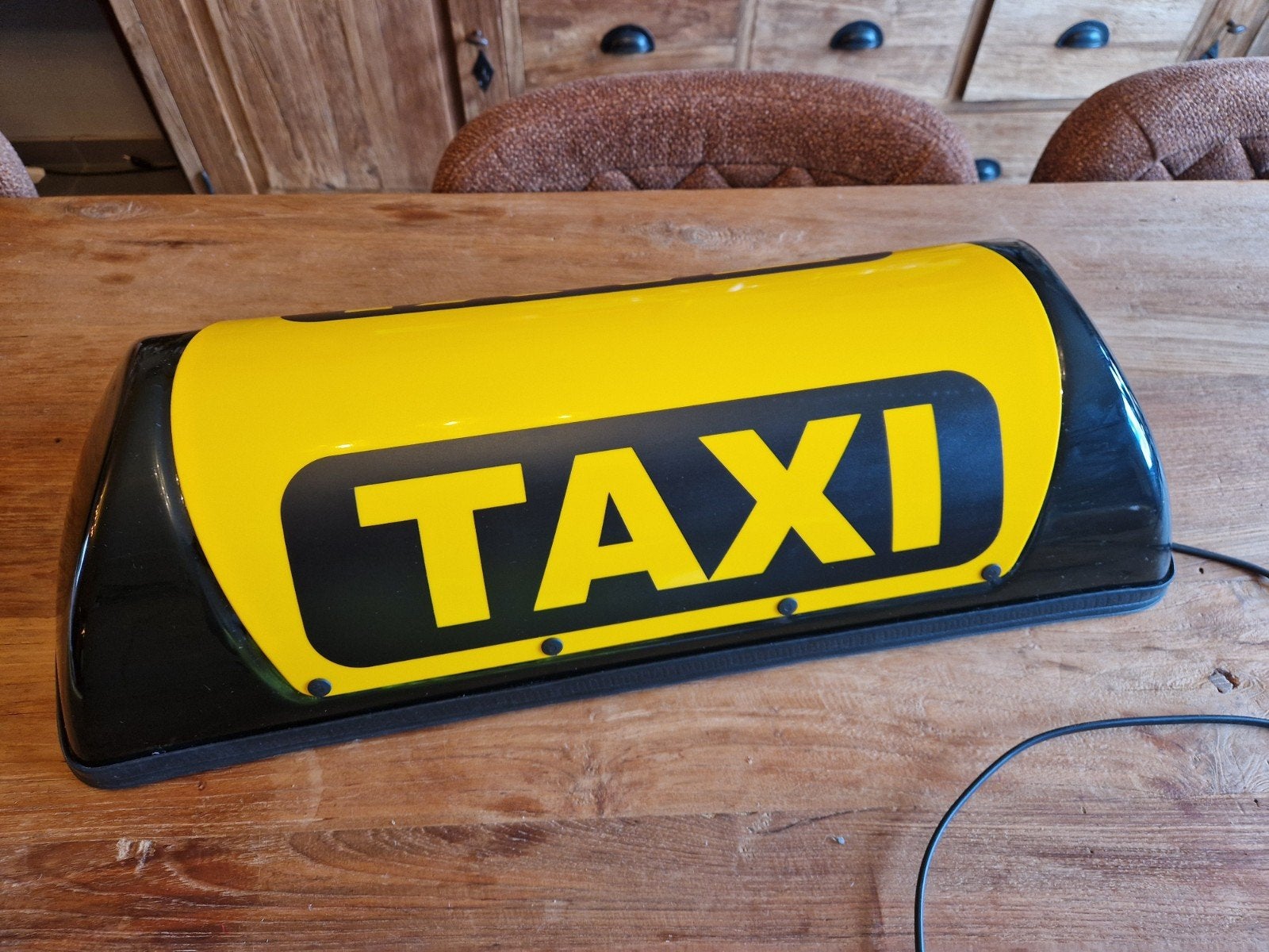 Dak lamp auto voor Taxi op 12v snoer, Ophalen of Verzenden