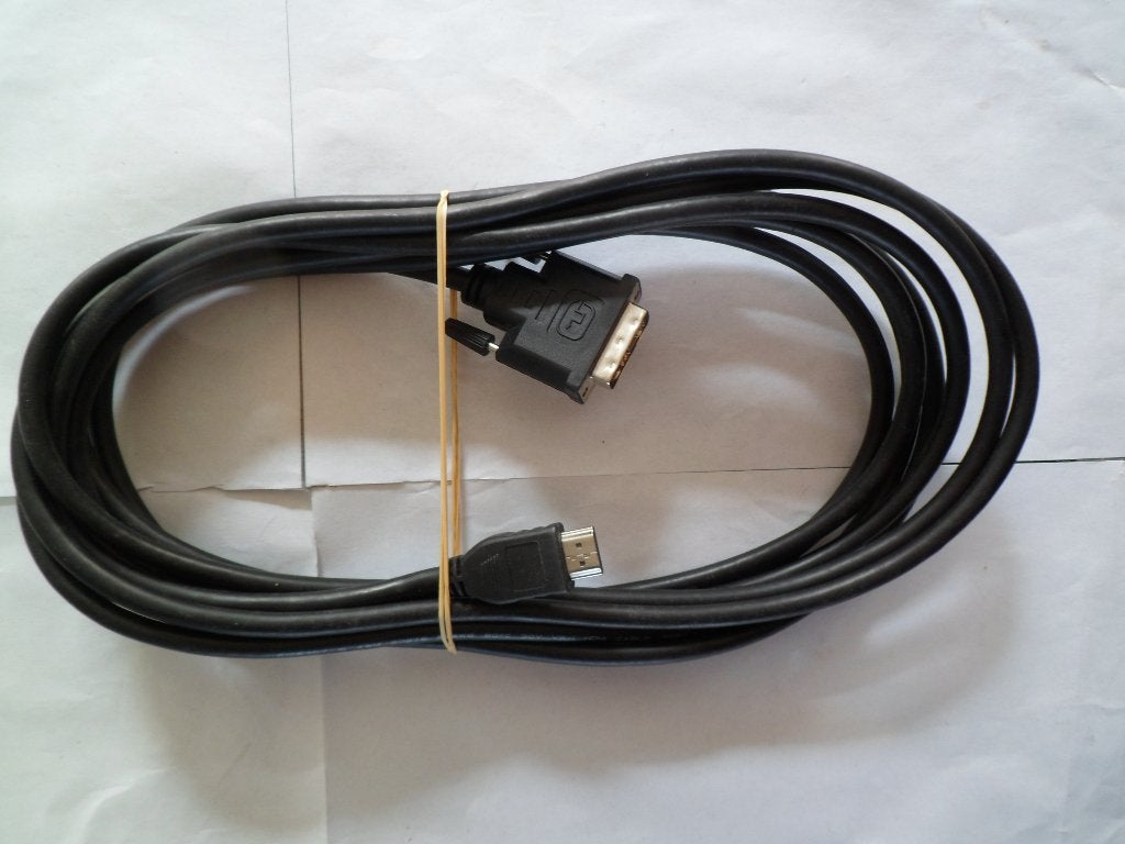 Câble DVI-D à liaison unique vers HDMI, L = 5 mètres, Informatique & Logiciels, Enlèvement ou Envoi, Comme neuf