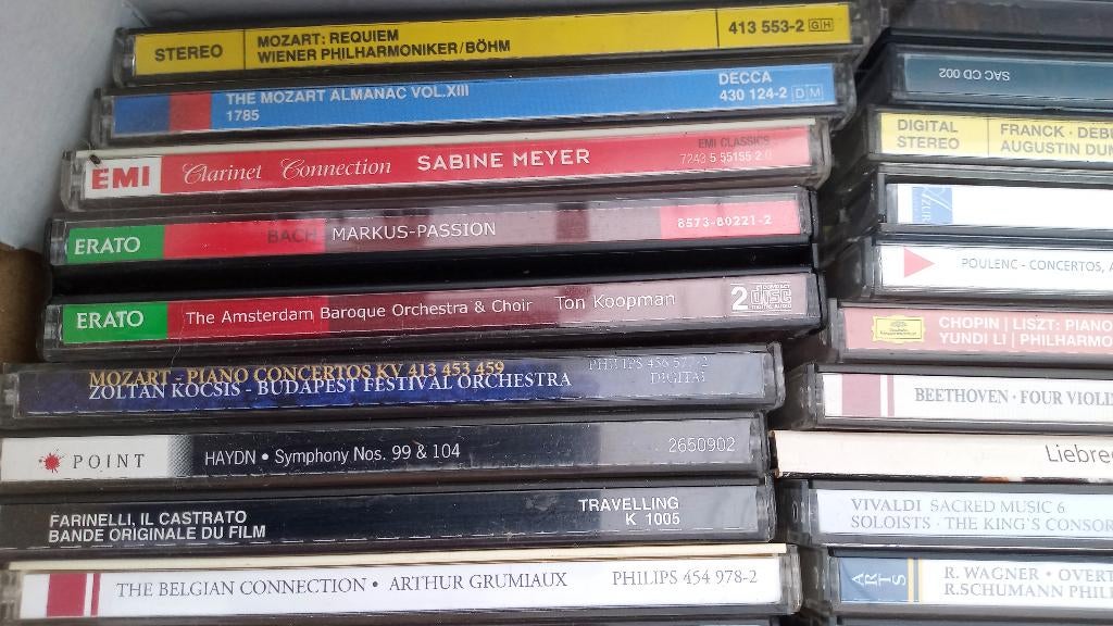 Musique classique, environ 60 CD, Cd's en Dvd's, Cd's | Wereldmuziek, Ophalen, Zo goed als nieuw, Overige soorten
