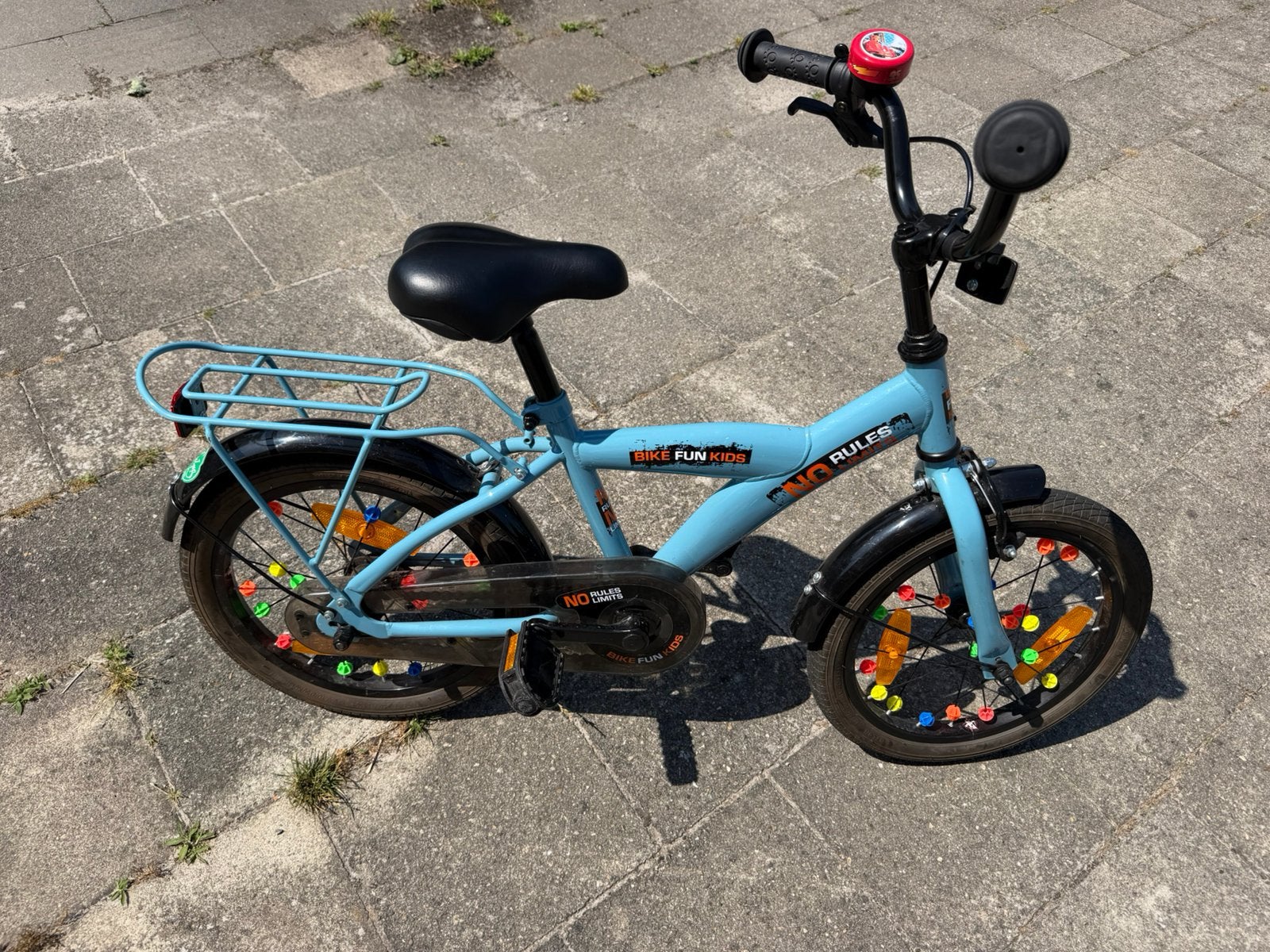 Kinderfiets blauw 16’’ Bike Fun, Fietsen en Brommers, Ophalen, Zo goed als nieuw