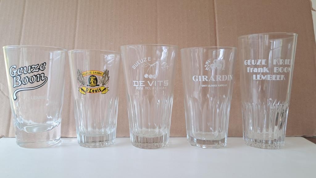 5 authentieke GEUZEGLAZEN, Ophalen