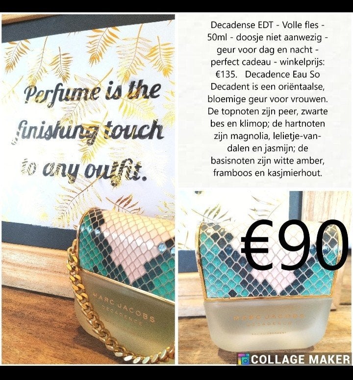Marc Jacobs Decadense EDT 50ML, Ophalen of Verzenden, Zo goed als nieuw