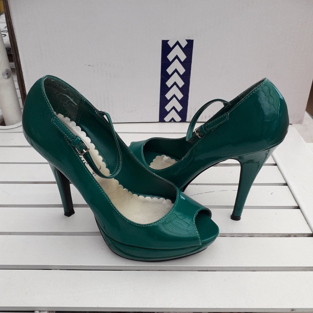 schoenen 37, Verzenden, Groen, Schoenen met lage hakken