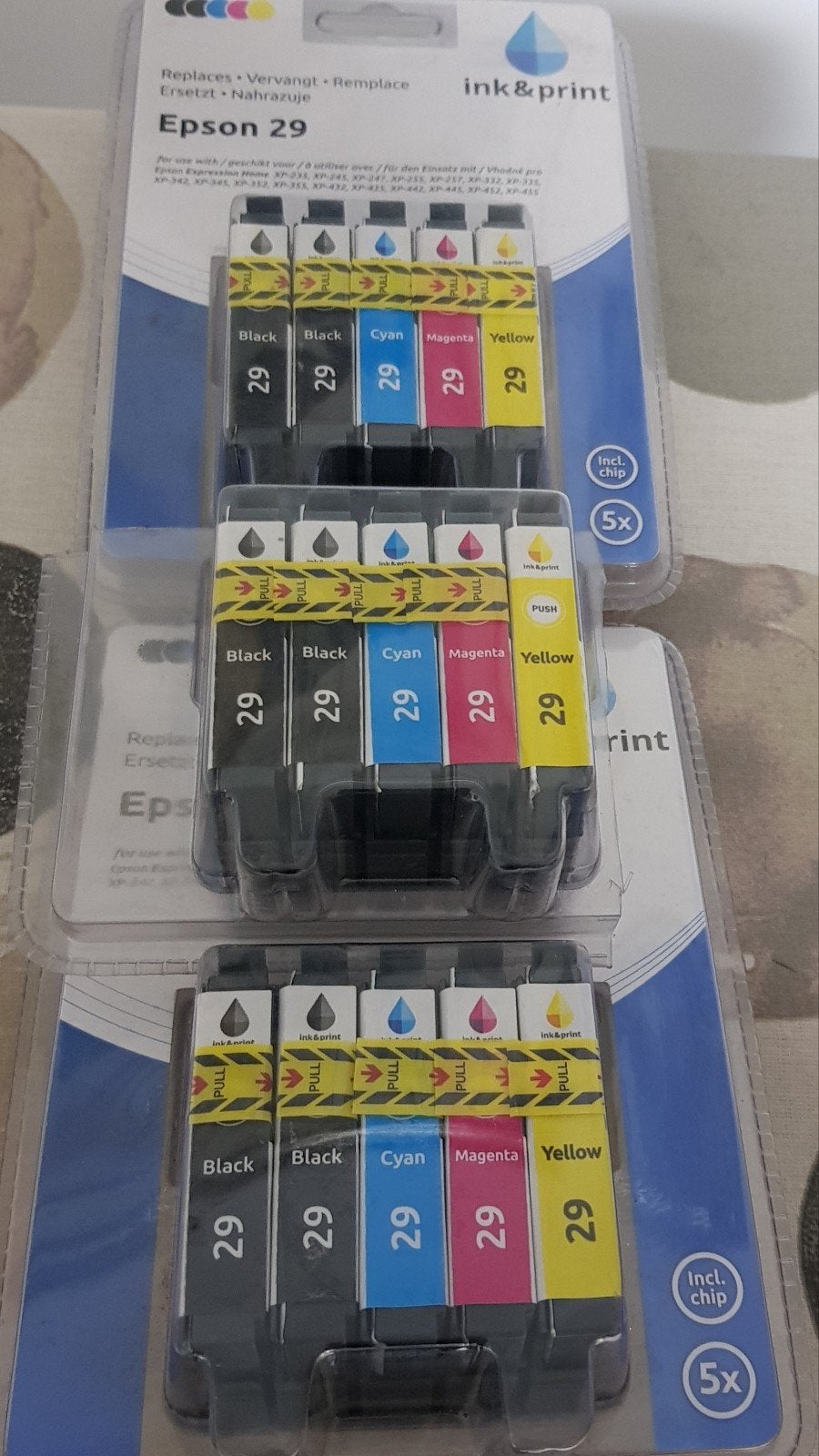Cartouches d'encre Epson 29 neuves dans l'emballage, Enlèvement