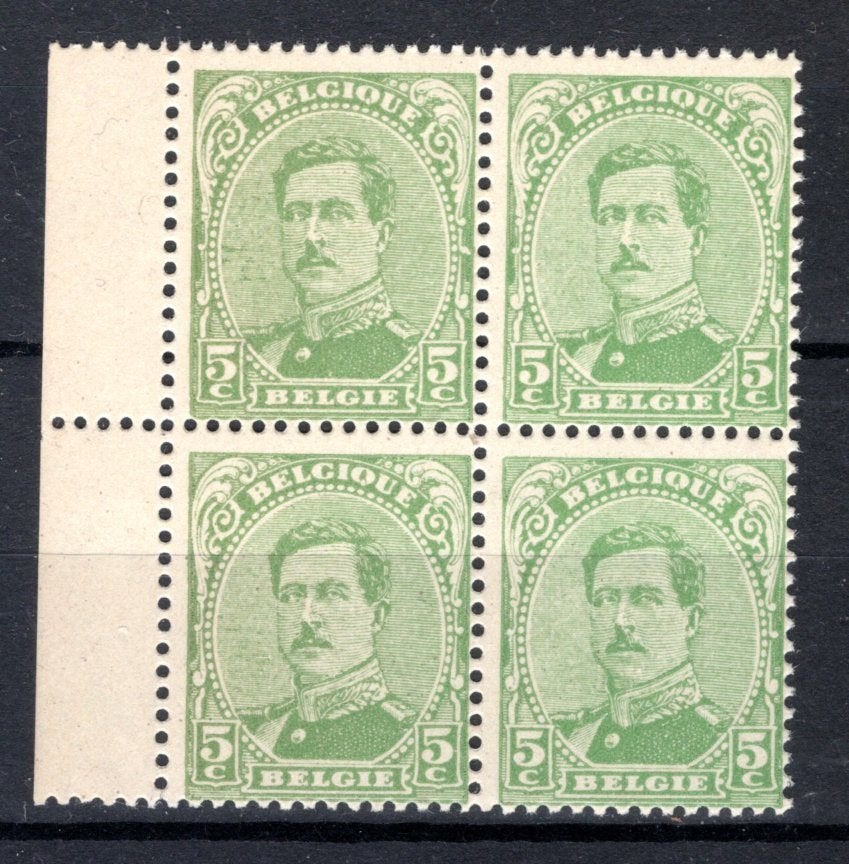 137 MNH 1915 - Z.M. Koning Albert 1 (4 stuks), Verzenden, Postfris, Postfris