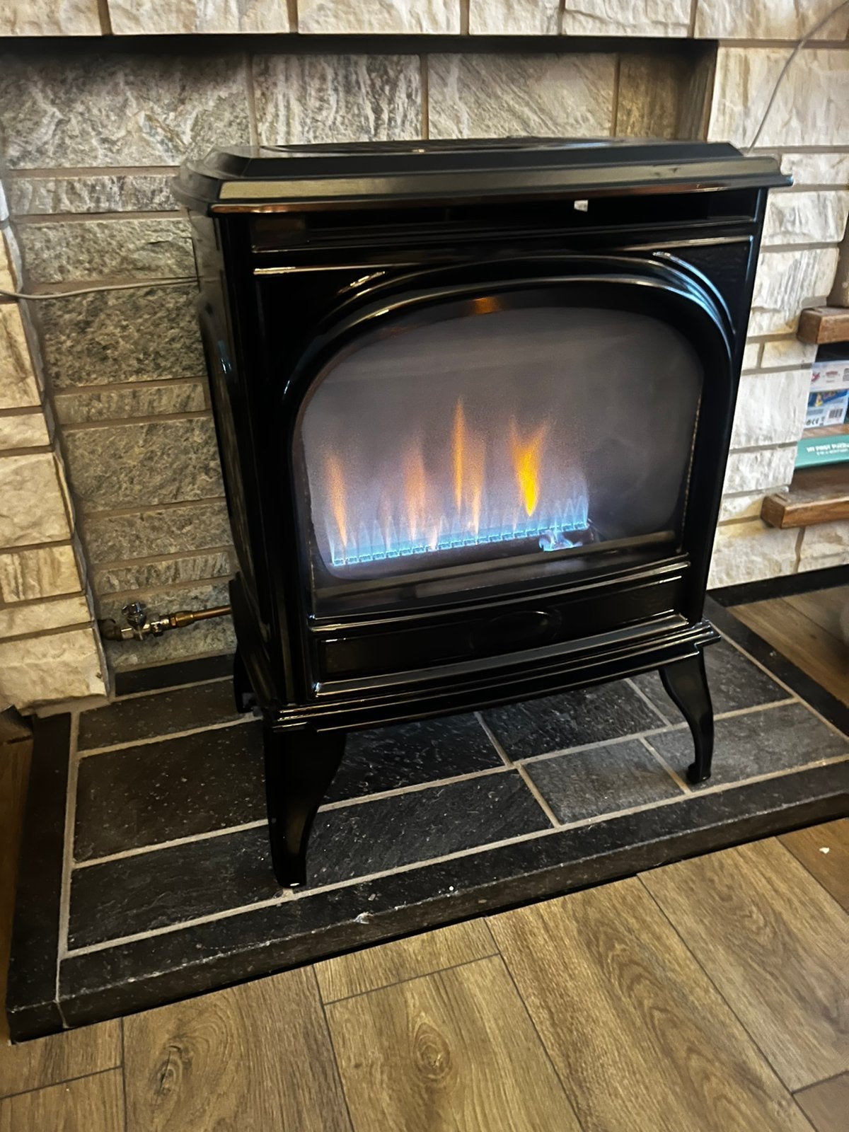 Dovre gas kachel, Maison & Meubles, Cheminées, Enlèvement, Comme neuf