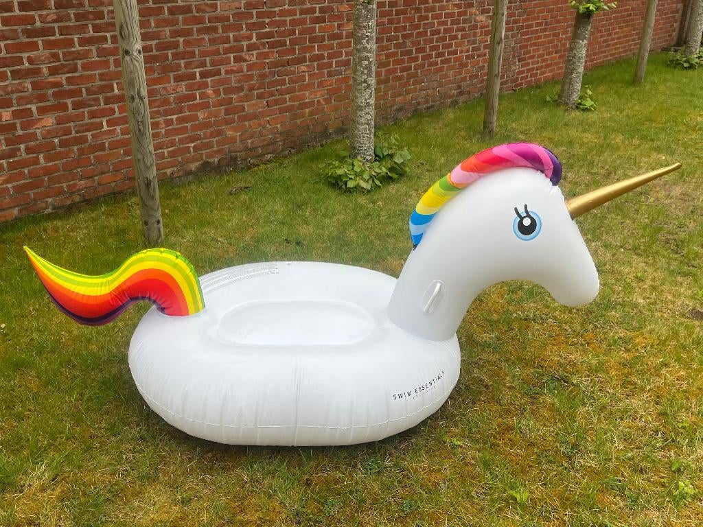 groot opblaasfiguur zwembad unicorn, Ophalen, Gebruikt