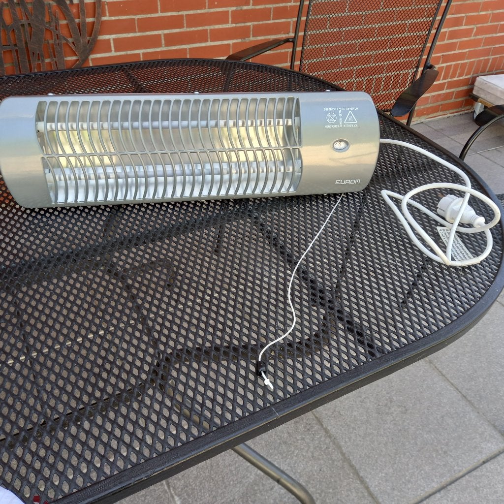 infraroodstraler - EUROM - QH1203, Tuin en Terras, Ophalen, Zo goed als nieuw, Elektrisch, Waterbestendig