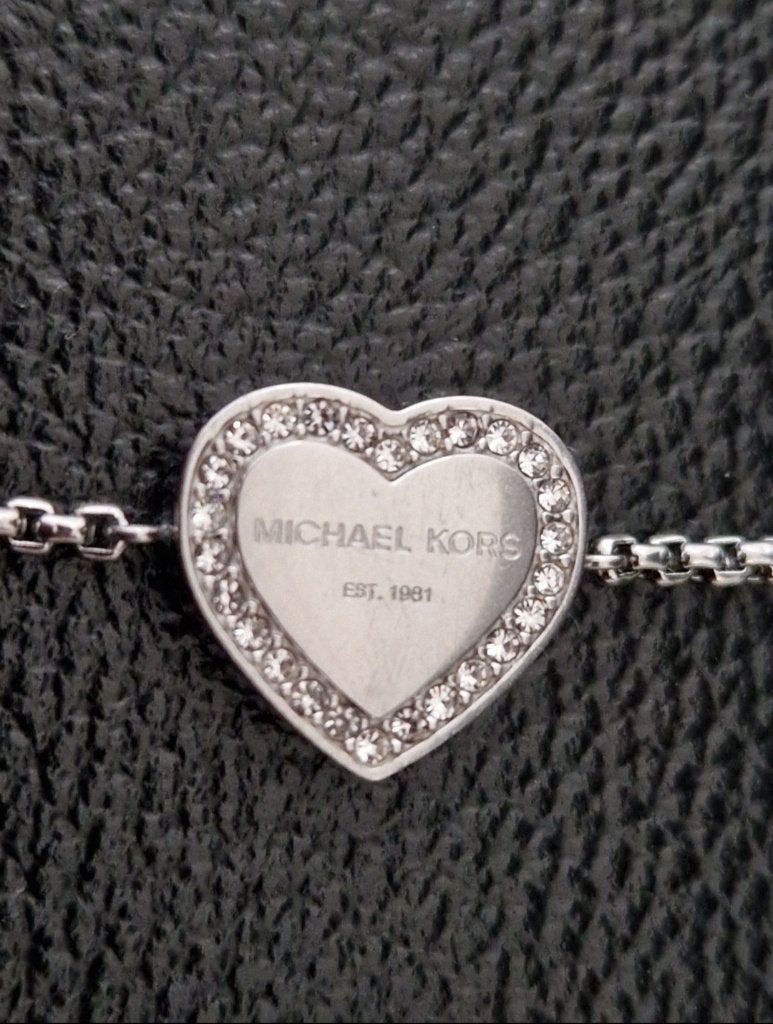 Armband MICHAEL KORS Heritage, Bijoux, Sacs & Beauté, Bracelets, Enlèvement, Avec pierre précieuse, Argent, Acier