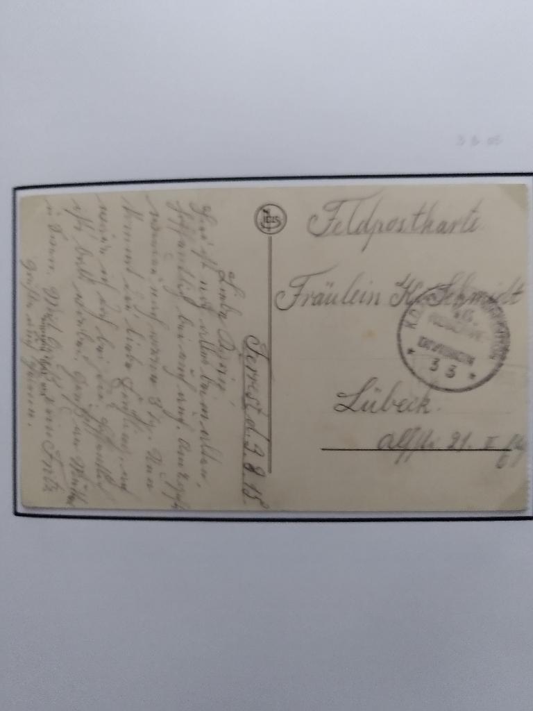 Briefwisseling Duitse bezetting 14-18, Ophalen, Envelop