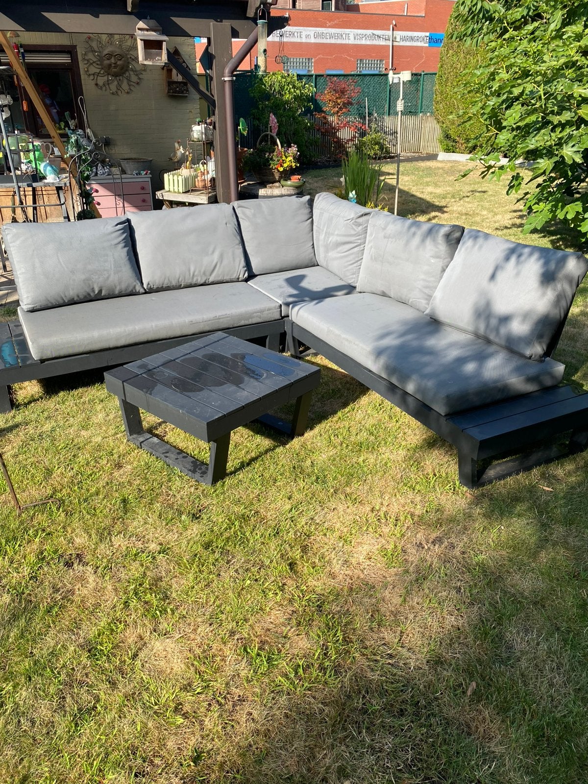 Loungeset, 5 places, Aluminium, Comme neuf, Enlèvement