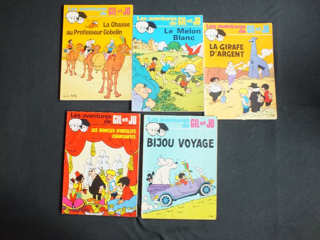 GIL & JO (1O ALBUMS EO).                EDITIONS EUROPRESS, Série complète ou Série, Enlèvement ou Envoi, Utilisé, J. NYS