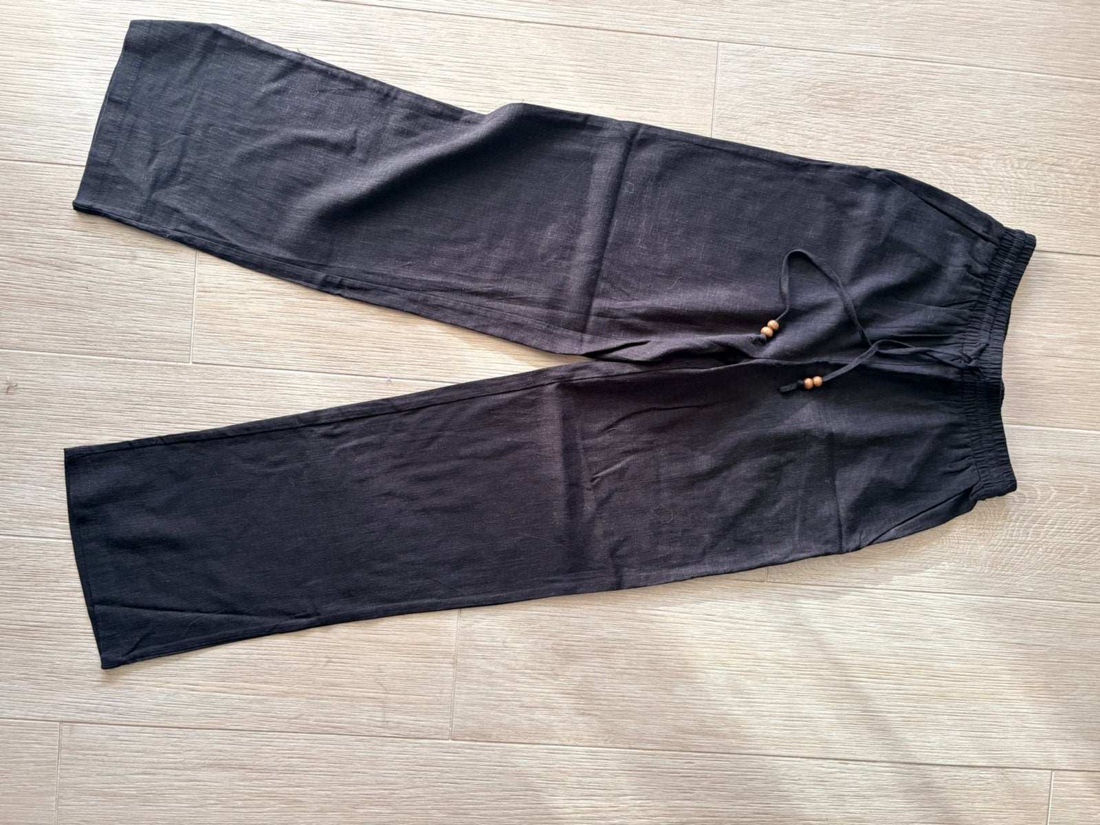 Linnen broek copperose, Zwart, Nieuw, Ophalen of Verzenden, Maat 36 (S)