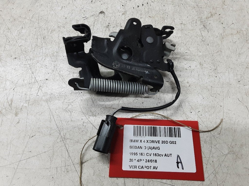 SERRURE CAPOT BMW X4 (G02) (01-2018/06-2020), Autos : Pièces & Accessoires, Carrosserie & Tôlerie, BMW, Utilisé