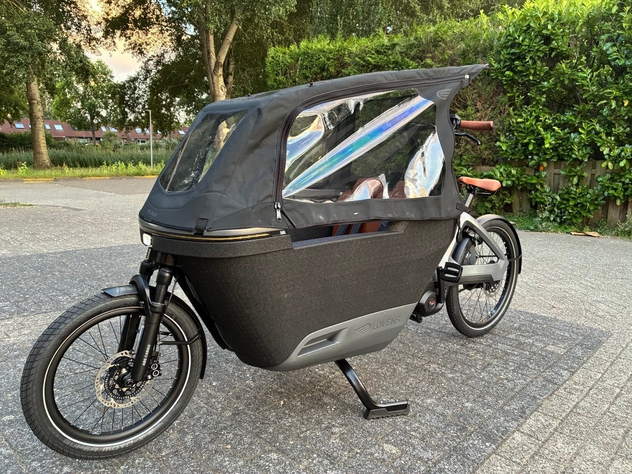 Lovens Explorer 2 100 ABS Auto U50 - 50 CM - alloy grey, Fietsen en Brommers, Fietsen | Bakfietsen, Nieuw, Overige merken, 2 kinderen