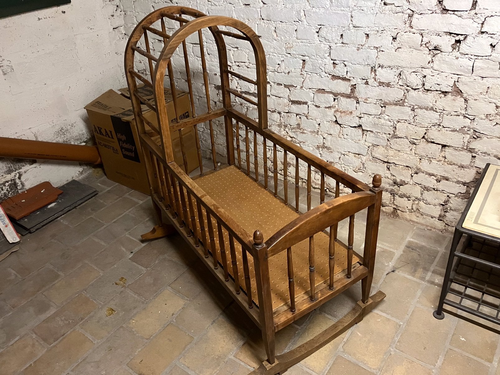 Berceau vintage en bois., Antiquités & Art, Enlèvement
