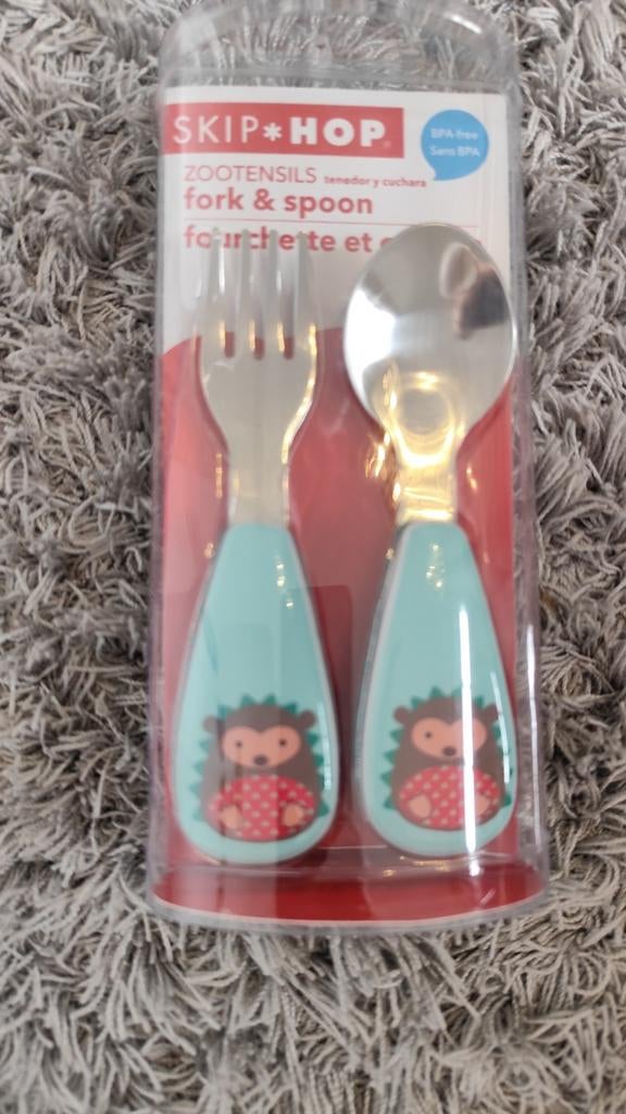 Nieuw set vork en lepel 12m RVS Skip*Hop, Kinderen en Baby's, Ophalen of Verzenden, Nieuw