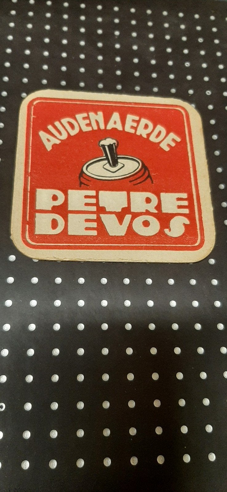 Oud bierviltje Petre Devos Audenaerde, Ophalen