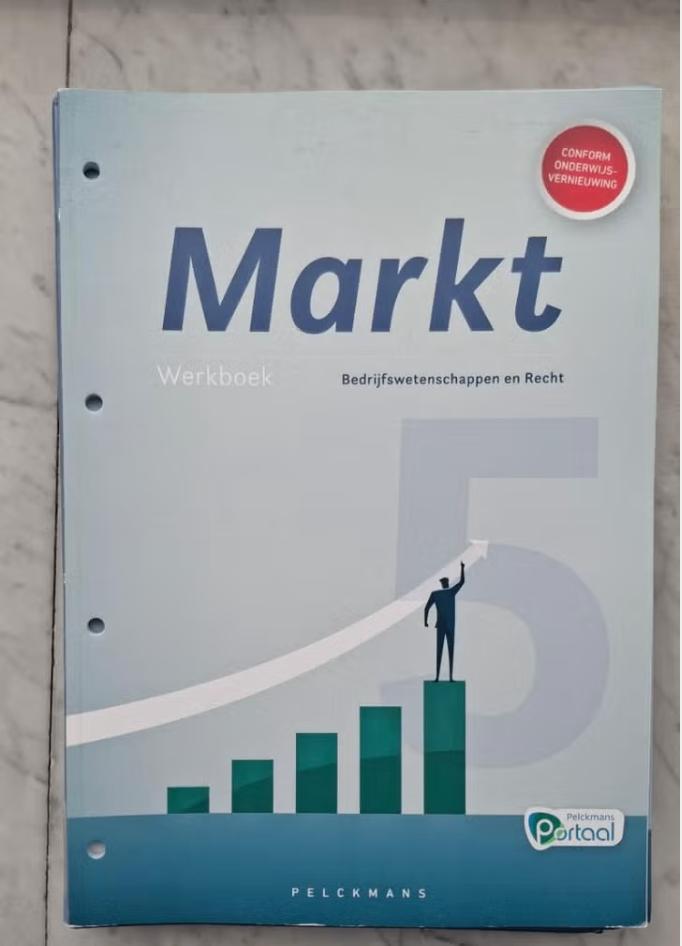 MARKT – Werkboek Bedrijfswetenschappen en Recht, Boeken, Overige vakken, ASO, Nieuw, Ophalen of Verzenden