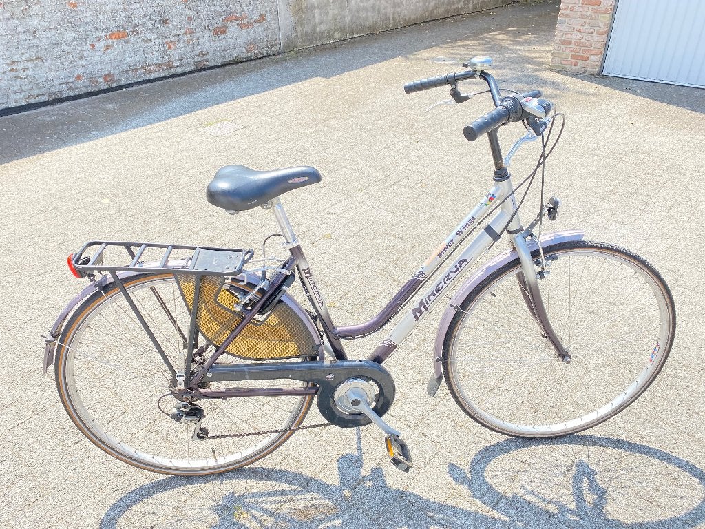 Fiets minerva, maat tot 1,60, damesfiets, Gebruikt, Velgrem, (Extra) lage instap, 50 tot 53 cm