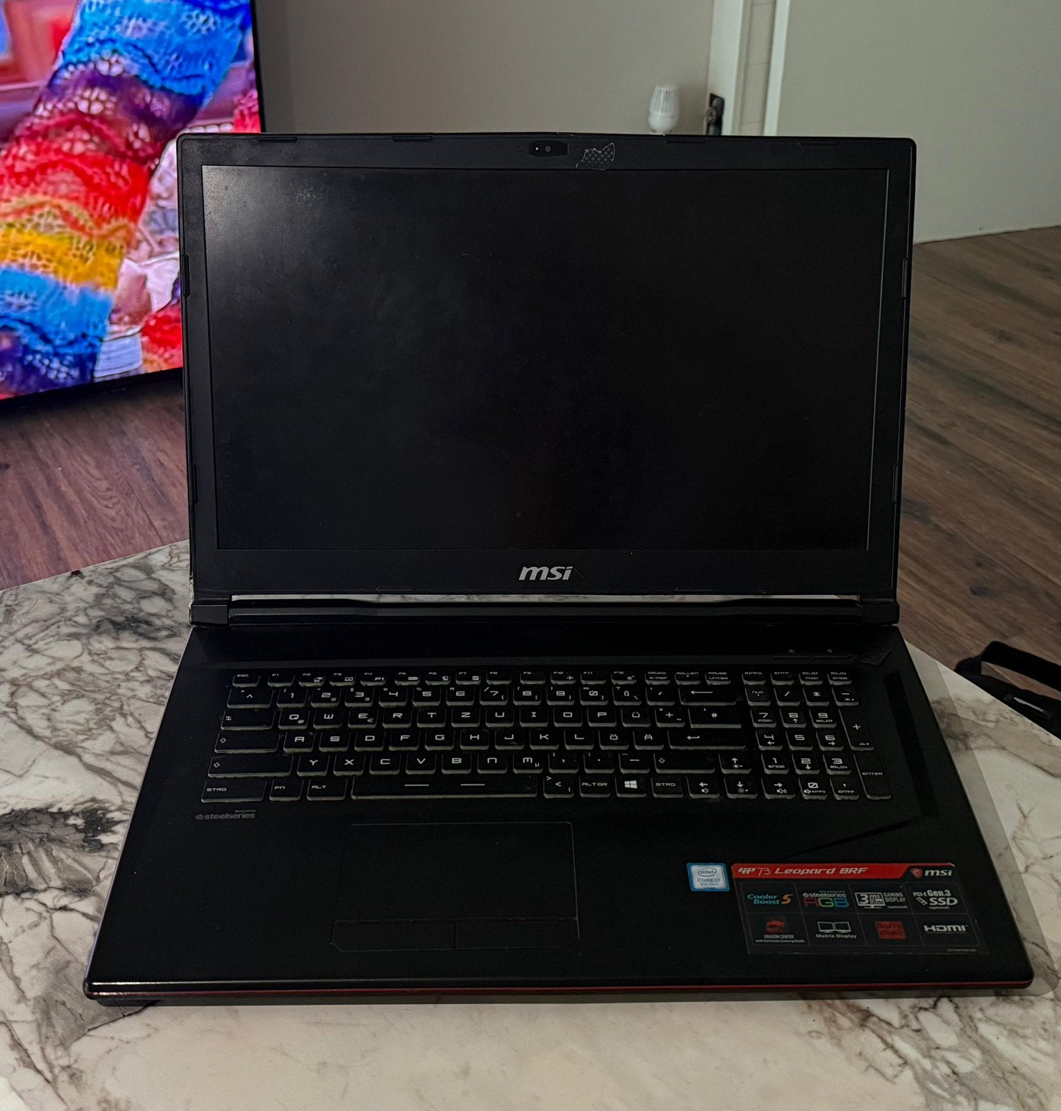 Gaming laptop MSI GTX 1070, Enlèvement, Utilisé