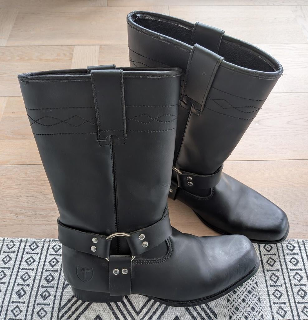 Highway lederen biker motorlaarzen - Maat 45, Motoren, Kleding | Motorkleding, Highway, Heren, Ophalen of Verzenden, Laarzen