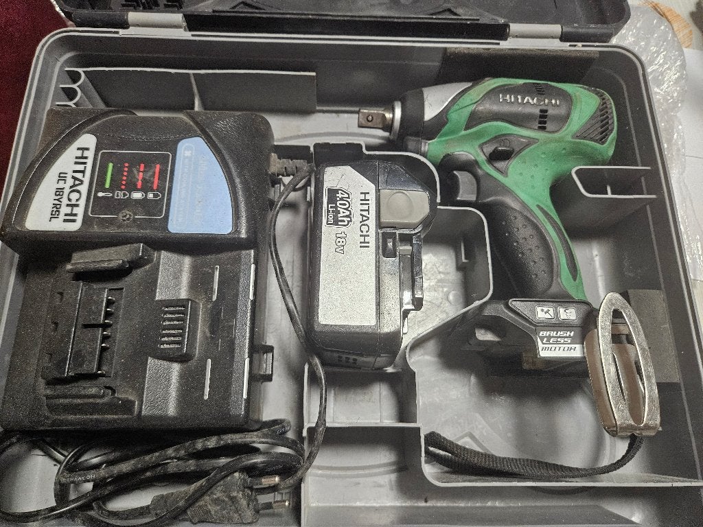 Hitachi hikoki 18V accu slagmoer sleutel slagmoeraanzetter, Ophalen of Verzenden, Zo goed als nieuw