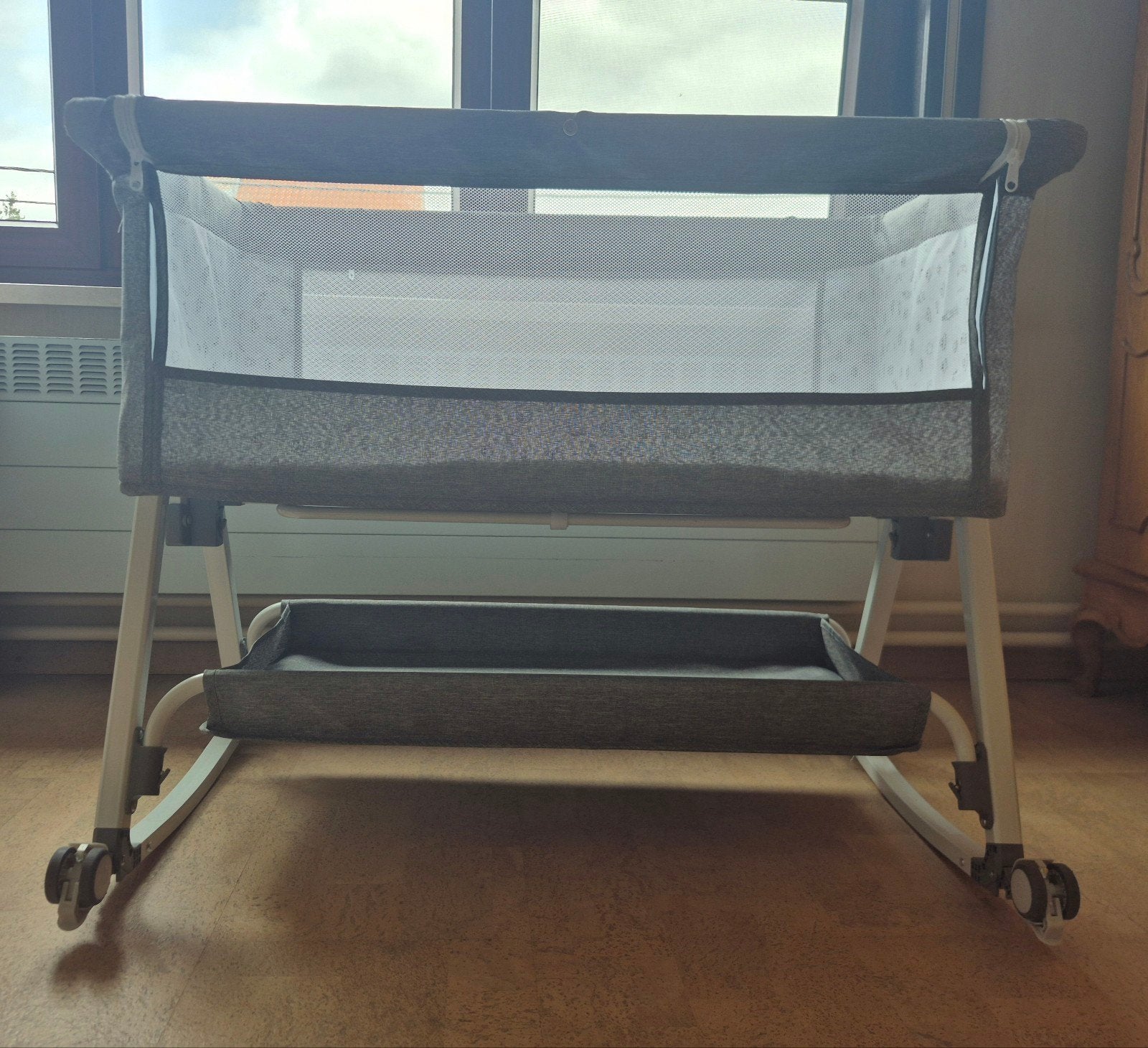 Co sleeper, wieg,reisbed, Kinderen en Baby's, Kinderkamer | Bedden, Zo goed als nieuw, Matras, Ophalen