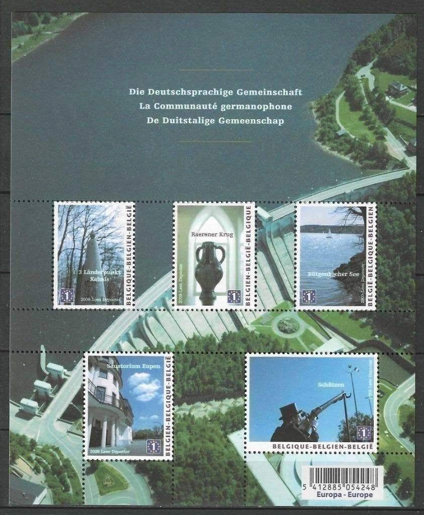 Belgie 2009 - Yvert 3855/59 /OBP 3874/78 - Duits Belgie (PF), Postzegels en Munten, Verzenden, Postfris, Postfris