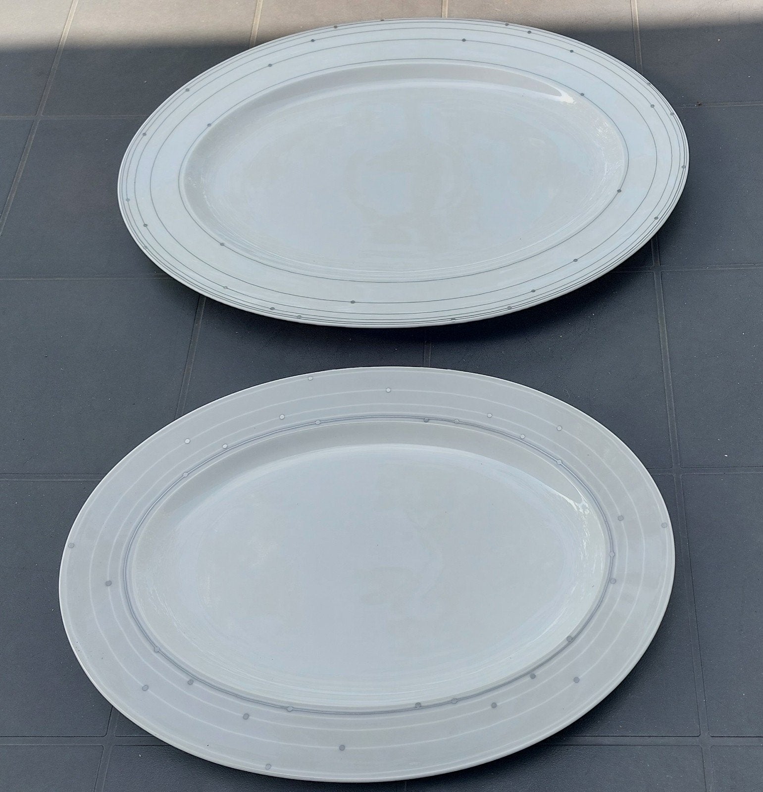 Deux plats en porcelaine de Rosenthal, Ophalen, Gebruikt, Ovaal, Butlertray