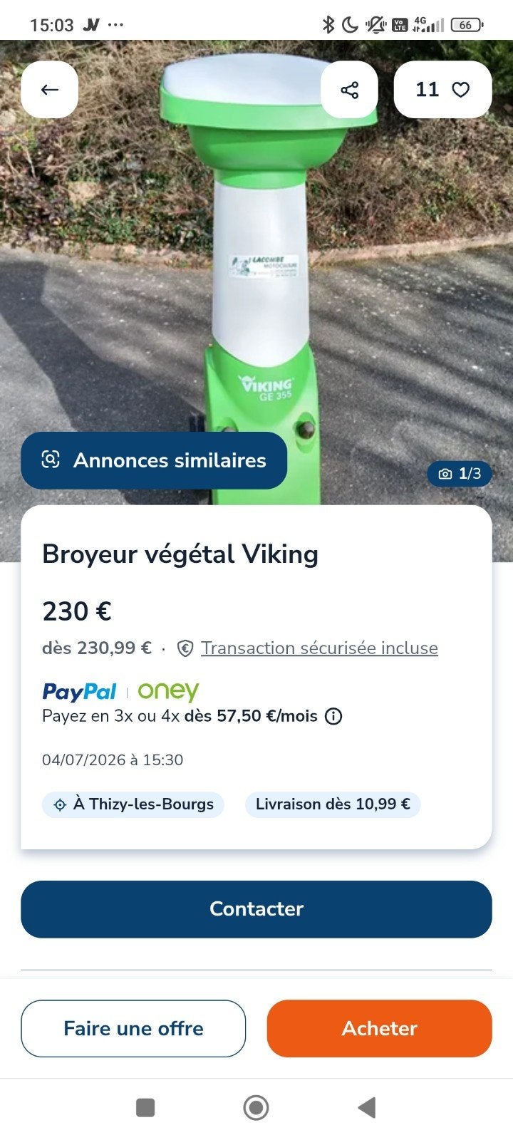 Broyeur de branches de la marque Viking