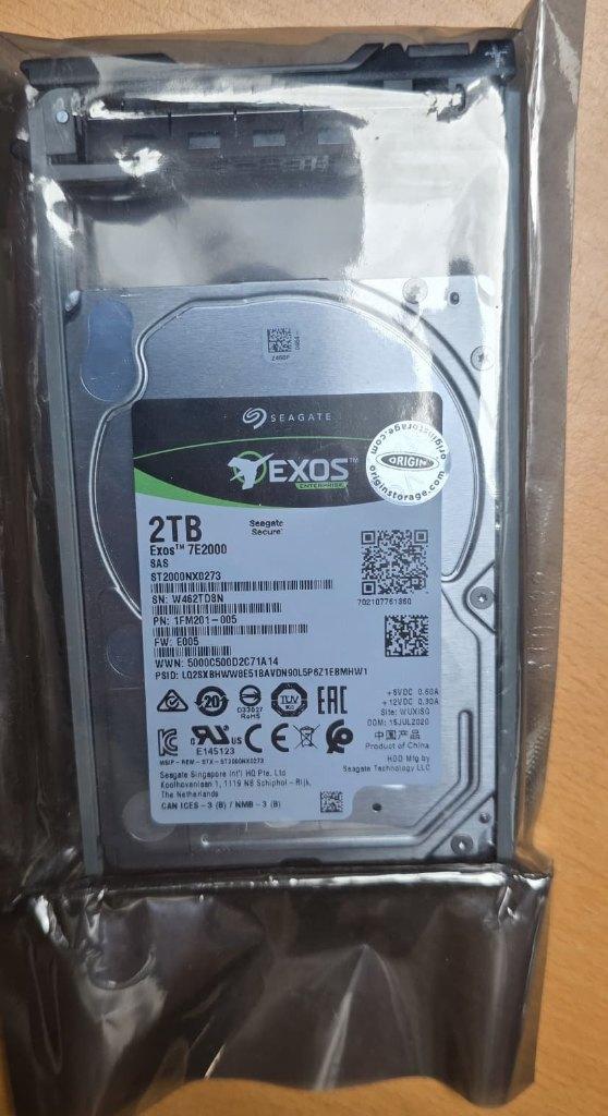 2 disques durs SAS Seagate Exos 2,5 pouces de 2 To neufs, Informatique & Logiciels, Disques durs, Neuf, Serveur, Interne, SAS