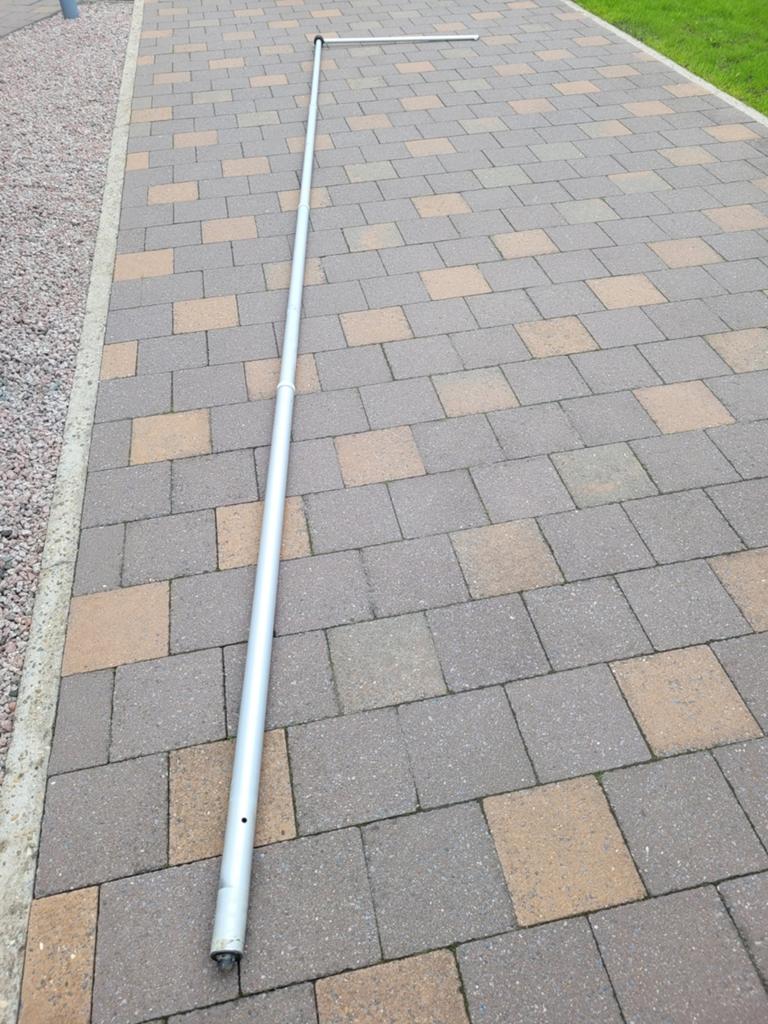 Hoge aluminium vlaggenmast, Diversen, Vlaggen en Wimpels, Ophalen