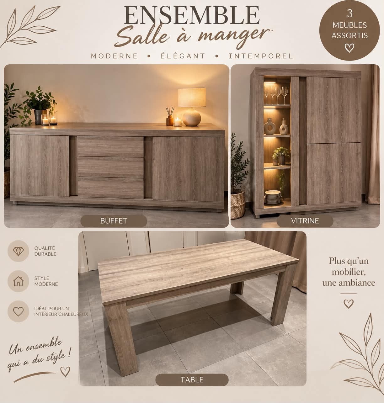 Ensemble salle a manger, Enlèvement, Neuf