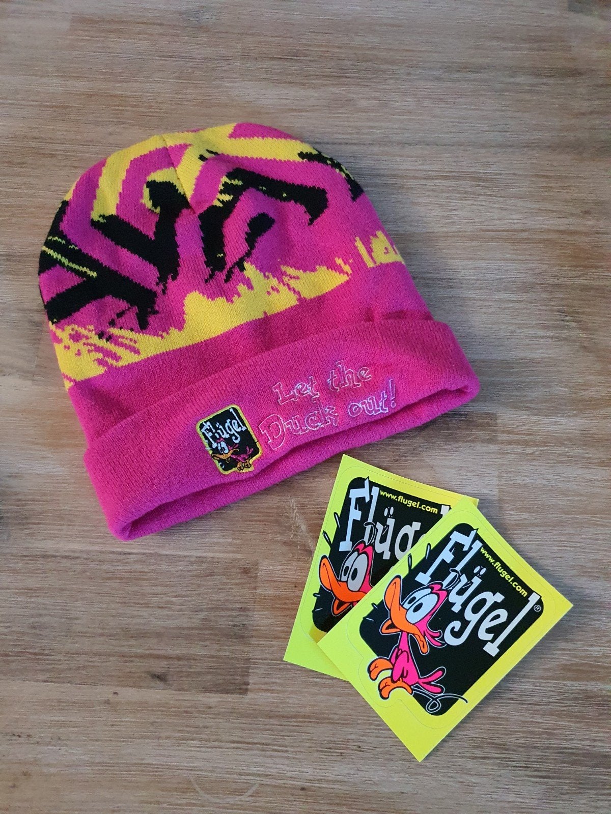 flugel muts + stickerset, Kinderen en Baby's, Kinderkleding | Mutsen, Sjaals en Handschoenen, Ophalen, Muts